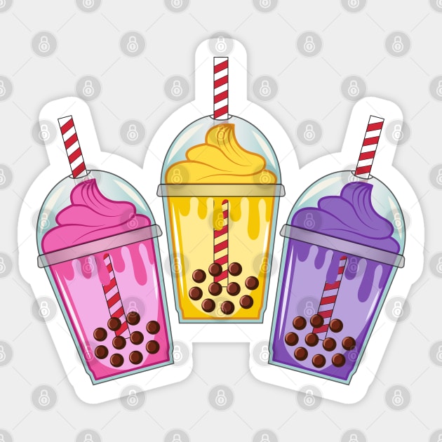 Bubble Tea | Boba Tea | Pearl Tea Sticker by IsmaSaleem